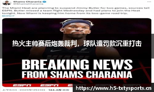 热火主帅赛后炮轰裁判，球队遭罚款沉重打击